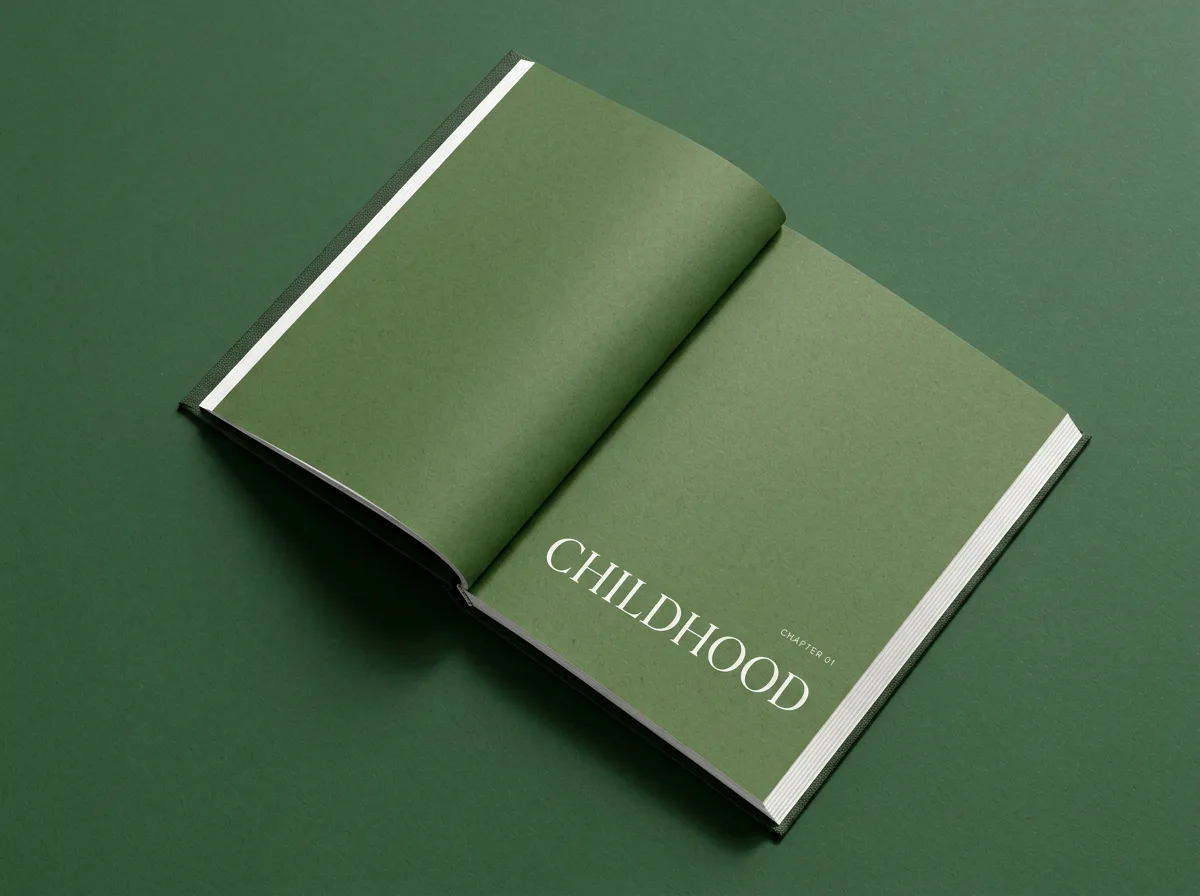 A printed Moonray hardcover memoir