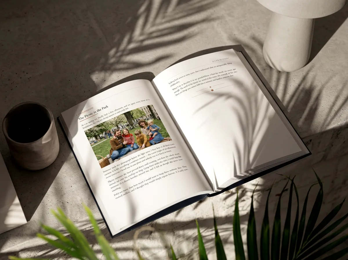 A printed Moonray hardcover memoir