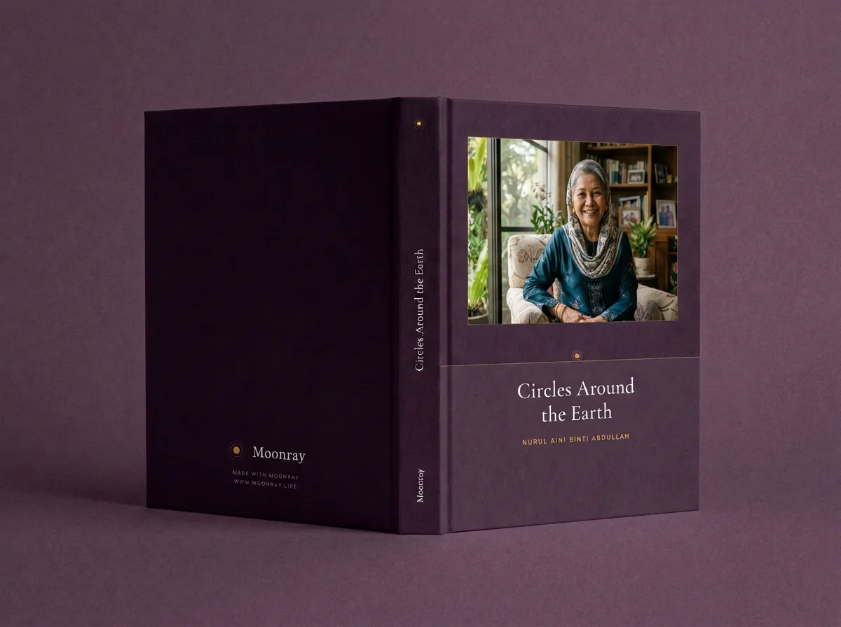 A printed Moonray hardcover memoir